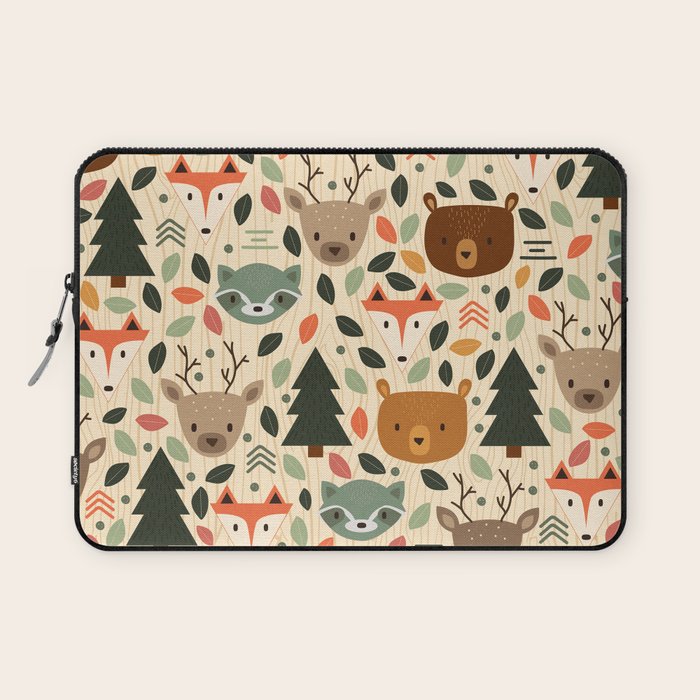 Woodland Creatures Laptop Sleeve Gallery Image 1