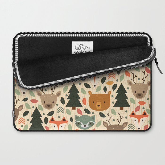 Woodland Creatures Laptop Sleeve Gallery Image 2