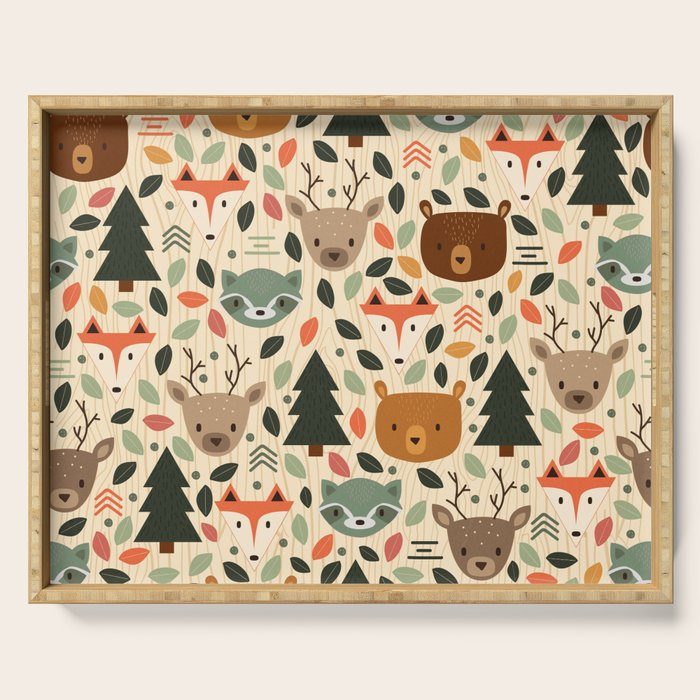 Woodland Creatures Serving Tray Gallery Image 1