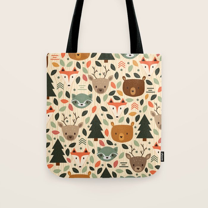 Woodland Creatures Tote Bag Gallery Image 1