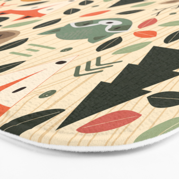 Woodland Creatures Bath Mat Gallery Image 3
