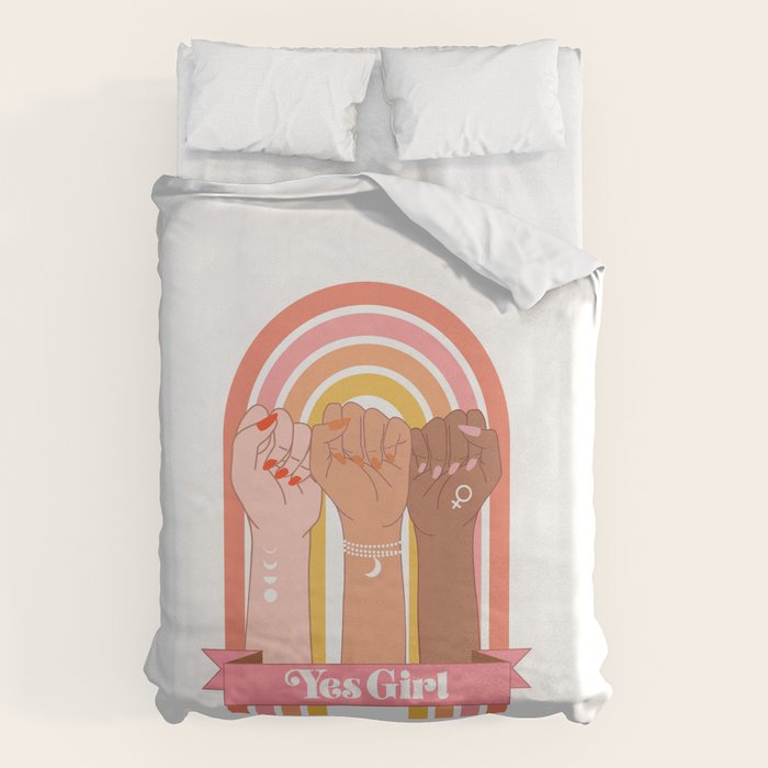 Yes Girl Duvet Cover Gallery Image 1