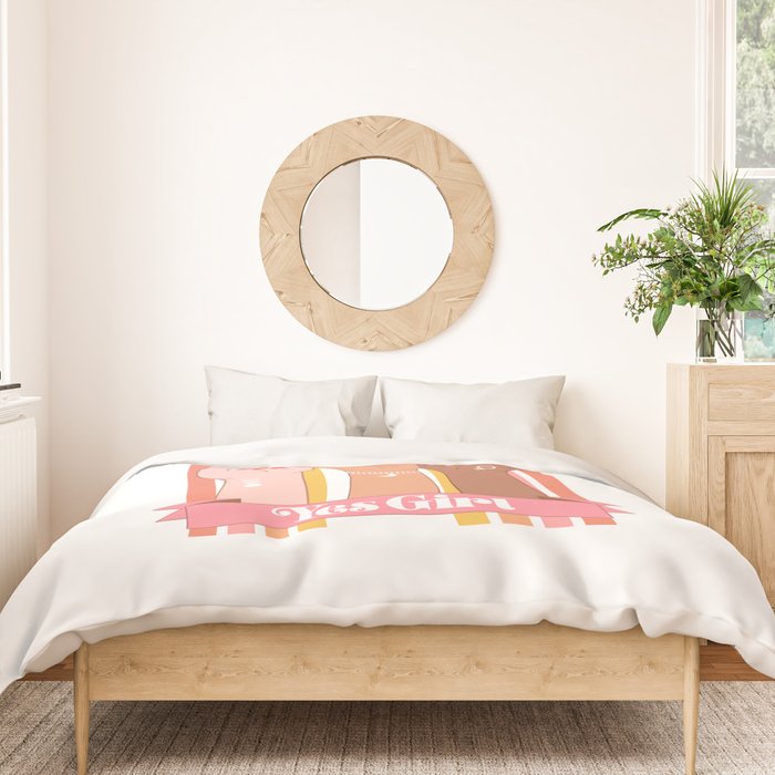 Yes Girl Duvet Cover Gallery Image 3