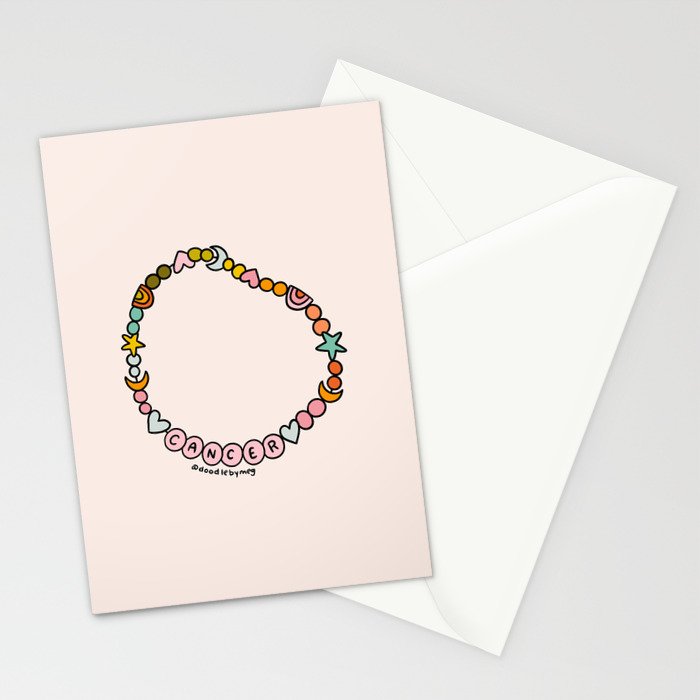 Cancer Friendship Bracelet Stationery Card Gallery Image 2