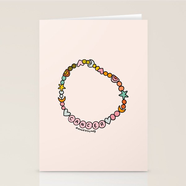 Cancer Friendship Bracelet Stationery Card Gallery Image 2