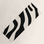 Vintage Retro Abstract Black Yoga Mat Gallery Image 1