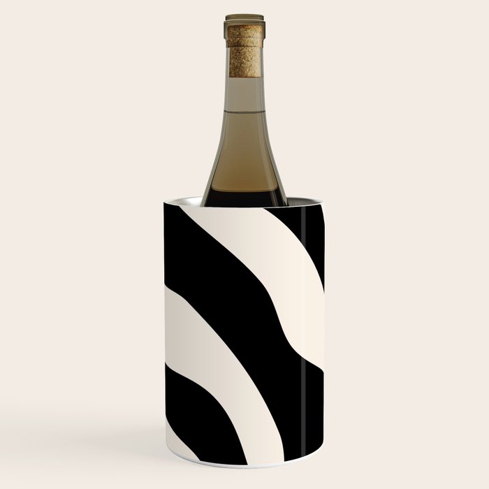 Vintage Retro Abstract Black Wine Chiller Gallery Image 1