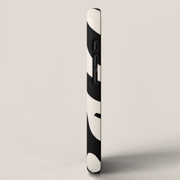 Vintage Retro Abstract Black iPhone Case Gallery Image 2