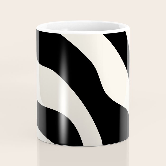 Vintage Retro Abstract Black Coffee Mug Gallery Image 4