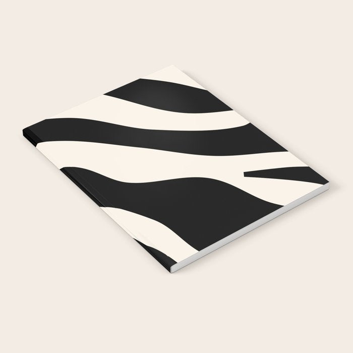 Vintage Retro Abstract Black Notebook Gallery Image 2