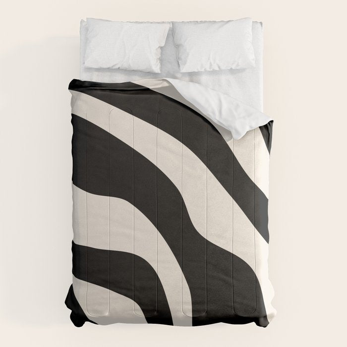 Vintage Retro Abstract Black Comforter Gallery Image 6