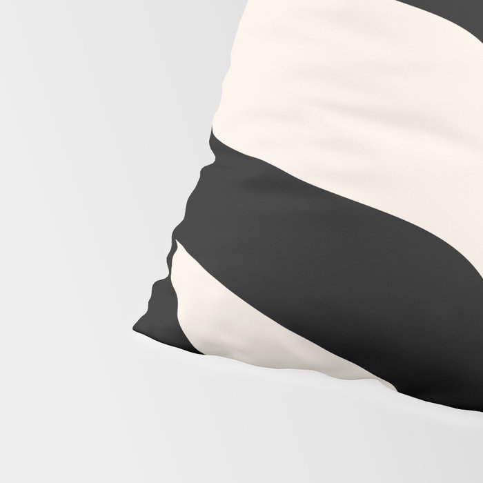 Vintage Retro Abstract Black Pillow Sham Gallery Image 4
