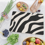 Vintage Retro Abstract Black Cutting Board Gallery Image 2