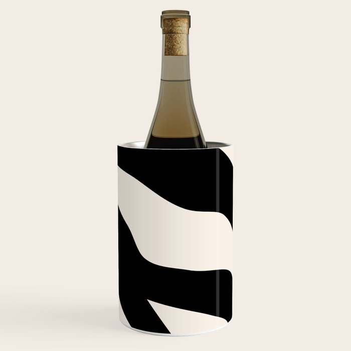 Vintage Retro Abstract Black Wine Chiller Gallery Image 2