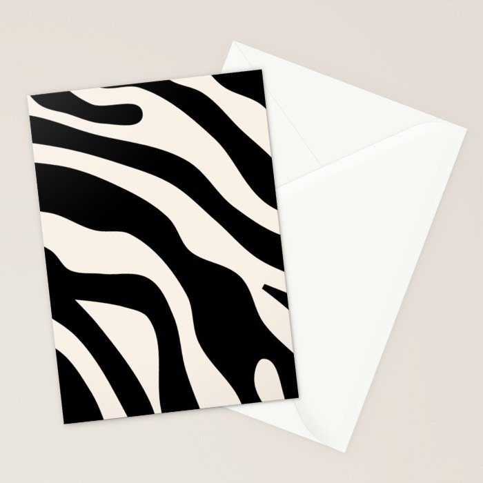 Vintage Retro Abstract Black Stationery Card Gallery Image 2