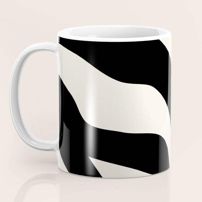 Vintage Retro Abstract Black Coffee Mug Gallery Image 3