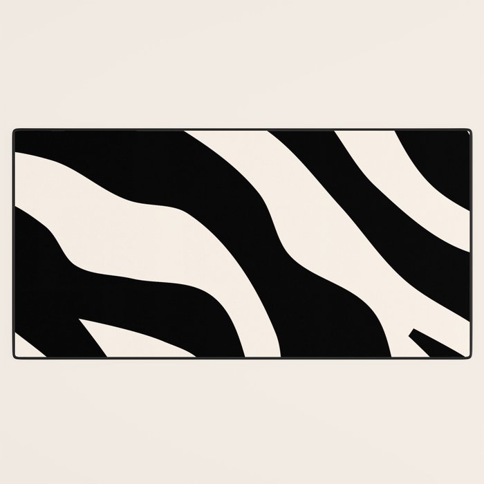 Vintage Retro Abstract Black Desk Mat Gallery Image 3