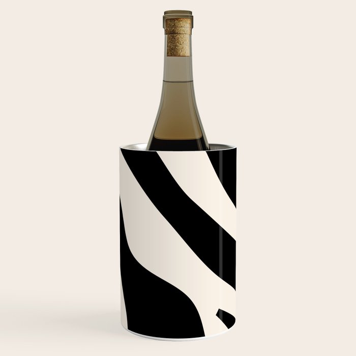 Vintage Retro Abstract Black Wine Chiller Gallery Image 3