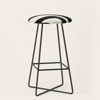Vintage Retro Abstract Black Stool Gallery Image 1