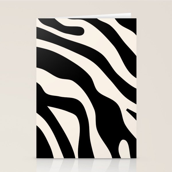 Vintage Retro Abstract Black Stationery Card Gallery Image 1