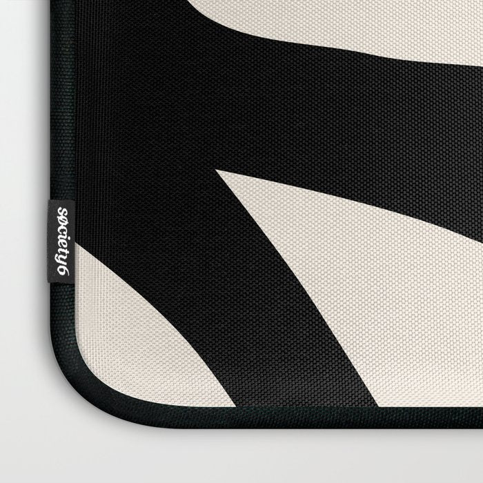 Vintage Retro Abstract Black Laptop Sleeve Gallery Image 3