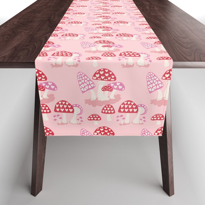 Valentine Mushrooms Table Runner Gallery Image 1