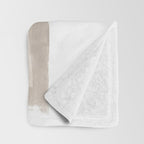 Grey and Beige Minimalist Geometric Abstract âBuilding Blocksâ Throw Blanket Gallery Image 3