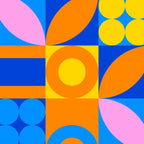 Colorful abstract geometric mosaic pattern Coffee Mug Gallery Image 2