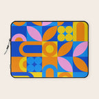 Colorful abstract geometric mosaic pattern Laptop Sleeve Gallery Image 1