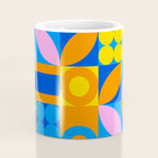 Colorful abstract geometric mosaic pattern Coffee Mug Gallery Image 4