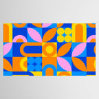 Colorful abstract geometric mosaic pattern Tablecloth Gallery Image 2