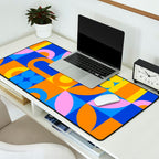Colorful abstract geometric mosaic pattern Desk Mat Gallery Image 2
