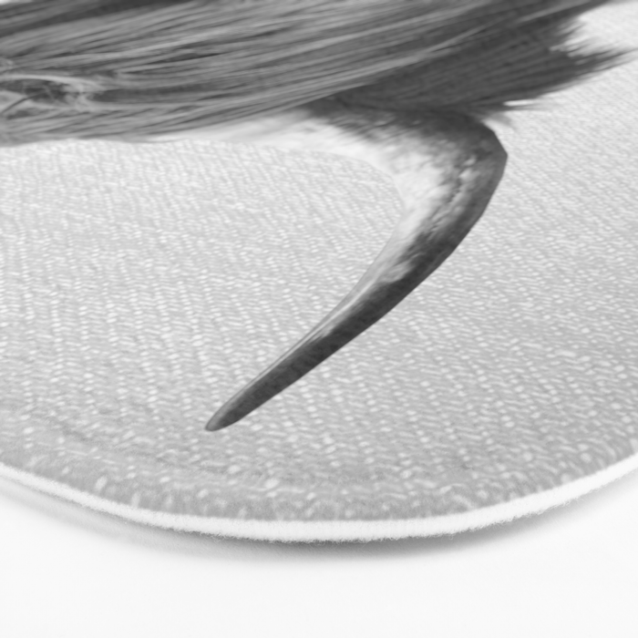 Highland Cow - Black & White Bath Mat Gallery Image 3