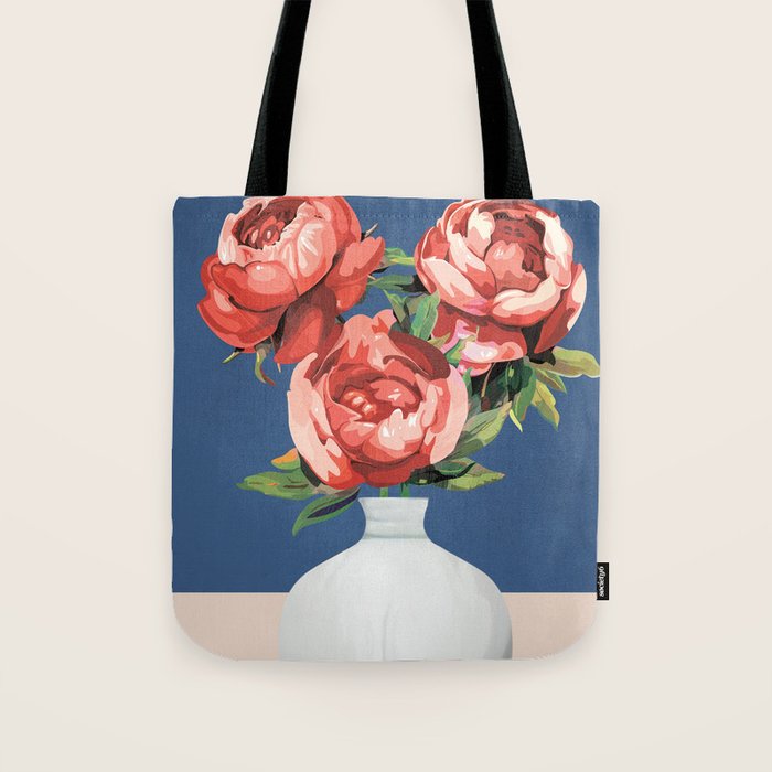 Vase of Flowers 2 Tote Bag Gallery Image 1
