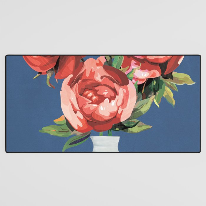 Vase of Flowers 2 Desk Mat Gallery Image 3