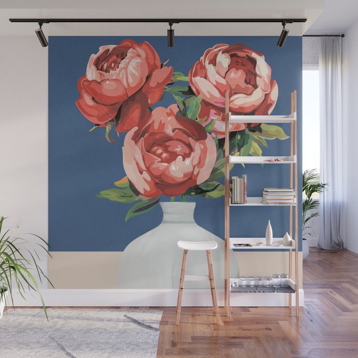 Vase of Flowers 2 Wall Mural Gallery Image 1