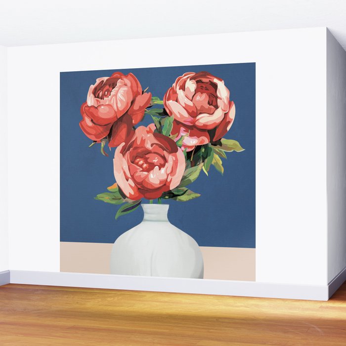 Vase of Flowers 2 Wall Mural Gallery Image 2