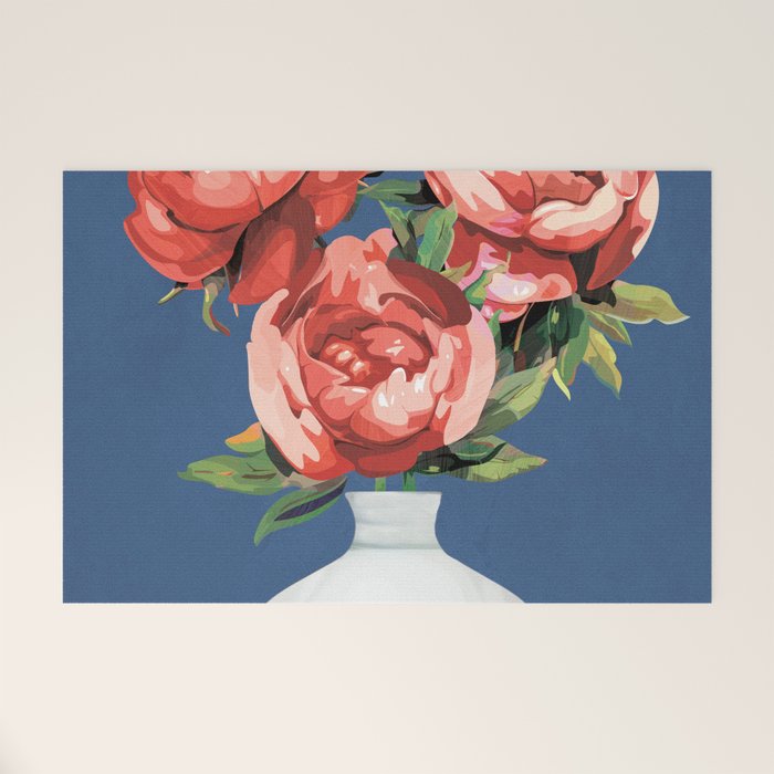 Vase of Flowers 2 Welcome Mat Gallery Image 1