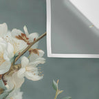 Cherry Blossom Painting Japanese Wall Art Floral Print Wabi Sabi Art Sage Green Poster japandi Art Wall Tapestry Gallery Image 3