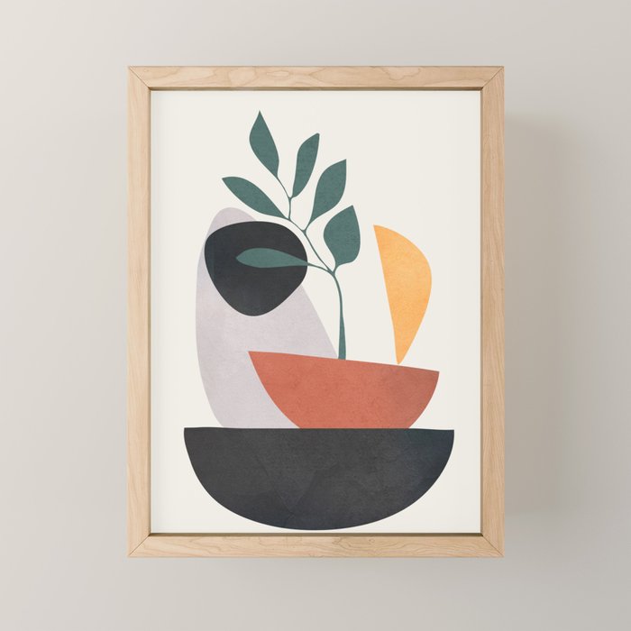 Abstract Shapes No 23 Mini Art Print Gallery Image 1