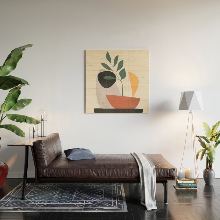Abstract Shapes No 23 Wood Wall Art Gallery Image 2
