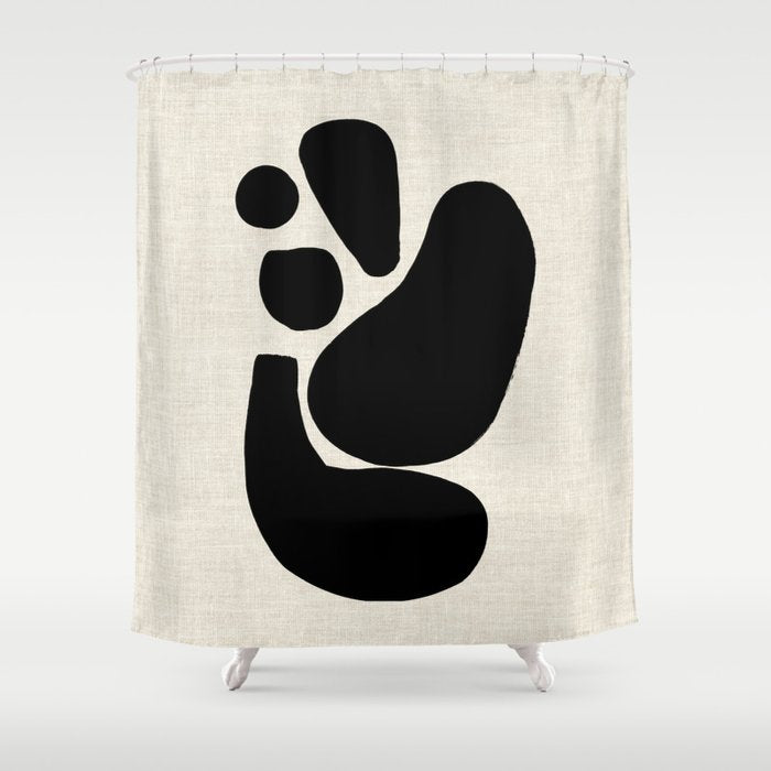 Footprints In Ink Shower Curtain Gallery Image 1