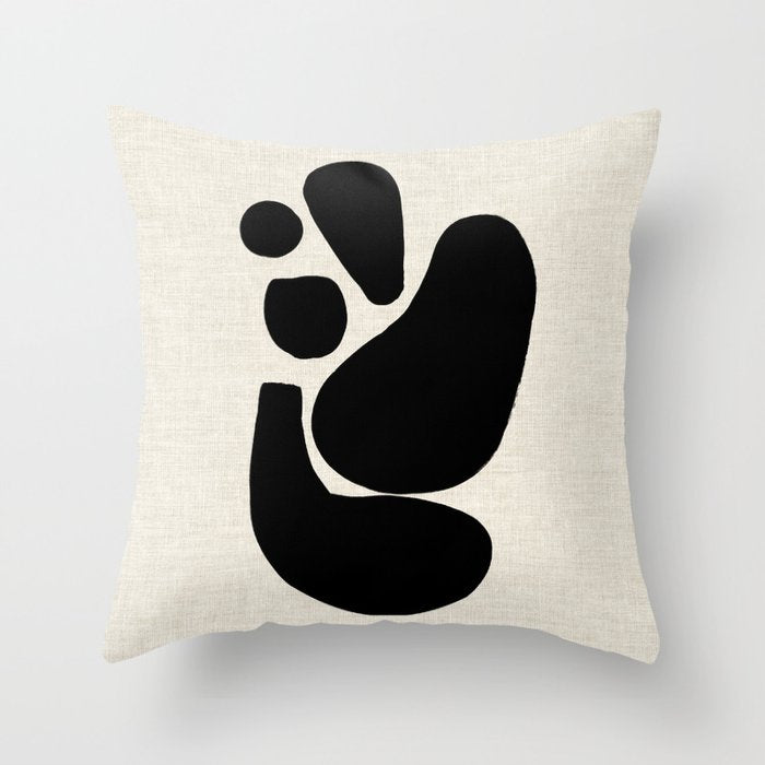 Footprints In Ink Throw Pillow Gallery Image 1