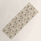 Desert Unicorn - Black, peach pink, and cream Yoga Mat Gallery Image 1