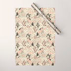 Desert Unicorn - Black, peach pink, and cream Wrapping Paper Gallery Image 1