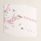 Birds and cherry blossoms Wrapping Paper Gallery Image 3