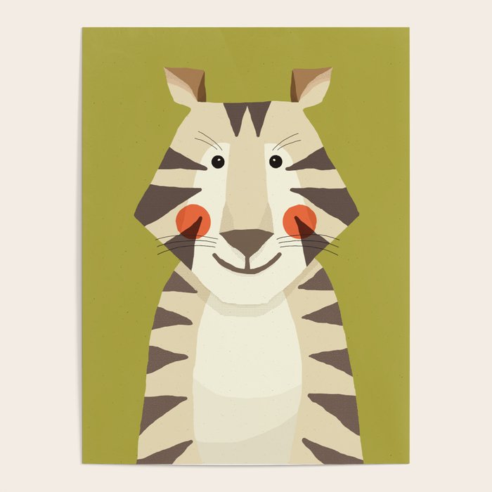 Tiger, Animal Portrait Poster Gallery Image 1