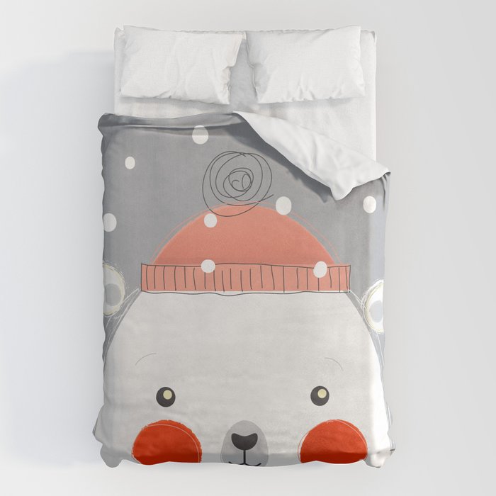 Christmas Polar Bear Duvet Cover Gallery Image 1