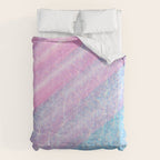 Soft Summer Light 1 - Pastel Pool Water Abstract Comforter Gallery Image 6