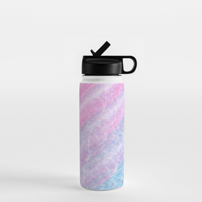 Soft Summer Light 1 - Pastel Pool Water Abstract Water Bottle Gallery Image 1